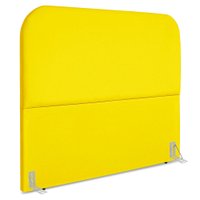 Cabeceira Casal 140 cm Com Frame Alana Suede Amarelo Artte