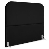 Cabeceira Casal 140 cm Com Frame Alana Suede Preto Artte