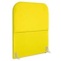 Cabeceira Solteiro 90 cm Com Frame Alana Suede Amarelo Artte