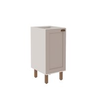 Balcão de Cozinha Genialflex Iluminata 40cm S/tampo Br/fendi