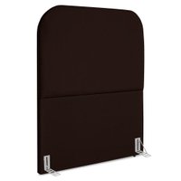 Cabeceira Solteiro 90 cm Com Frame Alana Suede Marrom Artte