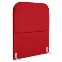 Cabeceira Solteiro 100 cm Com Frame Alana Suede Vermelho Artte