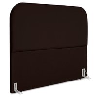 Cabeceira Queen 160 cm Com Frame Alana Suede Marrom Artte
