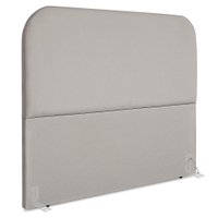 Cabeceira Queen 160 cm Com Frame Alana Suede Cinza Claro Artte
