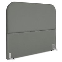 Cabeceira Queen 160 cm Com Frame Alana Suede Cinza Artte