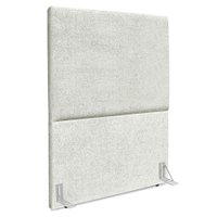 Cabeceira Solteiro 90 cm Com Frame Luna Boucle Cinza Claro Artte