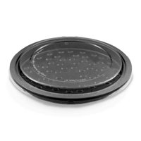 50un Embalagem Forma Pizza 23cm G223 Preta Galvanotek