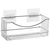 Prateleira Adesiva Multiuso Cromada Parede Banheiro Cozinha Lavanderia Utimil