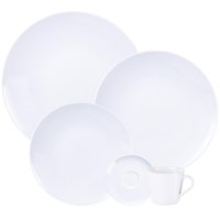 Aparelho de Jantar Tramontina Leonora 20 Peças Porcelana Branca 4 Pessoas
