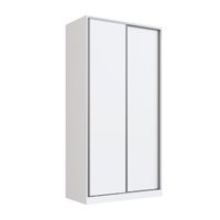 Guarda Roupa Branco 120x59,8x235cm 2 Portas de Correr 2005 Emovell