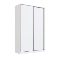 Guarda Roupa Solteiro 2 Portas 3 Gavetas Branco 147x59,8x235cm RC2004 Emovell