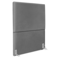 Cabeceira Solteiro 100 cm Com Frame Luna Corino Cinza Artte