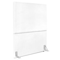 Cabeceira Solteiro 100 cm Com Frame Luna Corino Branco Artte