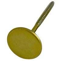 Cabide de Parede Aço Carbono 3cm Dourado Duler Gancho Multiuso Espelho Chave Com Bucha 6mm