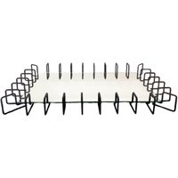 Bandeja Decorativa Espelhada 52x37x5cm Preto Fosco Aparador Centro de Mesa Anfield Atari