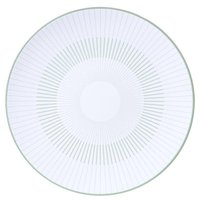 Prato Raso Porcelana Branca Decorada 25cm Tramontina Lineare Mesa Posta Servir Cozinha