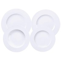 Aparelho de Jantar 24 Peças Tramontina Maria Augusta Porcelana Branca Mesa Posta