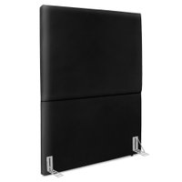 Cabeceira Solteiro 90 cm Com Frame Luna Corino Preto Artte