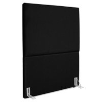 Cabeceira Solteiro 90 cm Com Frame Luna Suede Preto Artte