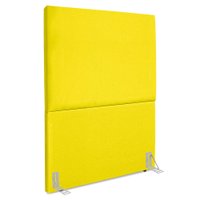 Cabeceira Solteiro 90 cm Com Frame Luna Suede Amarelo Artte