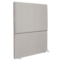 Cabeceira Solteiro 100 cm Com Frame Luna Linho Cinza Artte