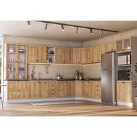 Armário Cozinha Completo Ditália Berlim 15 Pçs CV/BR B1