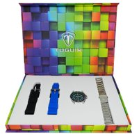 Relógio Masculino Tuguir Analógico TG35137 Prata e Azul