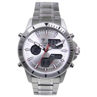 Relógio Masculino de Aço Tuguir AnaDigi Infinity GCS-1269 Prata