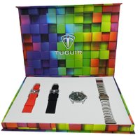 Relógio Masculino Tuguir Analógico TG35136 Prata e Preto