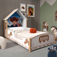 Cama Infantil Boiadeira Casinha 100% Mdf - Gelius  Branco