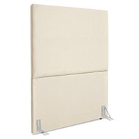 Cabeceira Solteiro 100 cm Com Frame Luna Suede Bege Artte