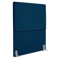 Cabeceira Solteiro 100 cm Com Frame Luna Suede Azul Marinho Artte