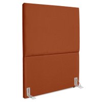 Cabeceira Solteiro 100 cm Com Frame Luna Suede Terracorta Artte