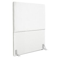 Cabeceira Solteiro 100 cm Com Frame Luna Suede Branco Artte
