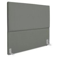 Cabeceira Casal 140 cm Com Frame Luna Suede Cinza Artte