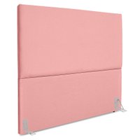 Cabeceira Casal 140 cm Com Frame Luna Suede Rosa Artte