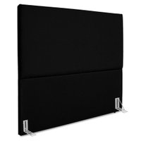 Cabeceira Casal 140 cm Com Frame Luna Suede Preto Artte