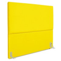 Cabeceira Casal 140 cm Com Frame Luna Suede Amarelo Artte