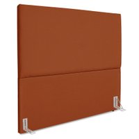 Cabeceira Queen 160 cm Com Frame Luna Suede Terracorta Artte