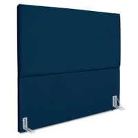 Cabeceira Queen 160 cm Com Frame Luna Suede Azul Marinho Artte