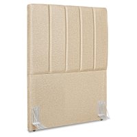 Cabeceira Solteiro 90 cm Com Frame Dalia Linho Bege Artte