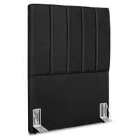Cabeceira Solteiro 100 cm Com Frame Dalia Linho Preto Artte