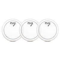 Kit 3 Peles Hidráulicas Transparente de Bateria 12" New York