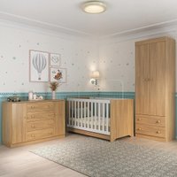 Quarto de Bebê Completo com Berço Americano 3 em 1 Encanto Multimóveis MP4593
