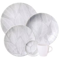 Aparelho de Jantar em Porcelana Decorada 20 Peças Tramontina Arbo Mesa Posta 4 Pessoas