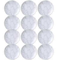 Jogo 12 Pratos de Sobremesa 19cm Rasos Porcelana Tramontina Arbo Mesa Posta