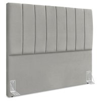 Cabeceira Casal 140 cm Com Frame Dalia Suede Cinza Claro Artte