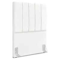 Cabeceira Solteiro 90 cm Com Frame Dalia Suede Branco Artte