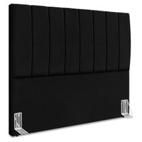 Cabeceira Casal 140 cm Com Frame Dalia Suede Preto Artte