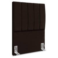 Cabeceira Solteiro 90 cm Com Frame Dalia Suede Marrom Artte